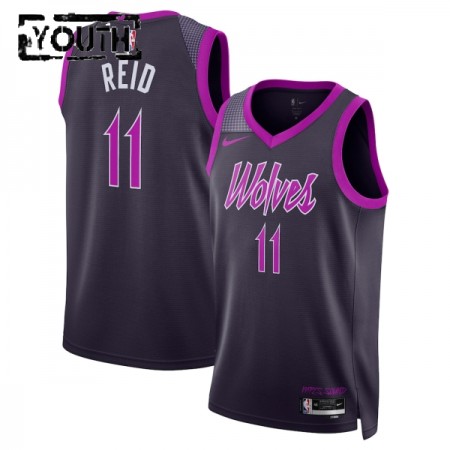 Camiseta Niños Minnesota Timberwolves Naz Reid 2025-26 Nike City Edition Negro Swingman